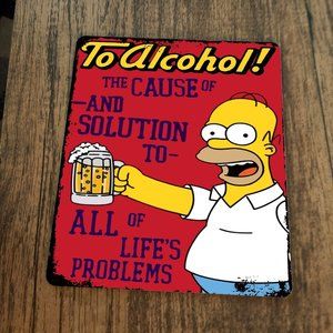 To Alcohol the Cause and Solution to all Lifes Problems Car‎ Mouse Pad